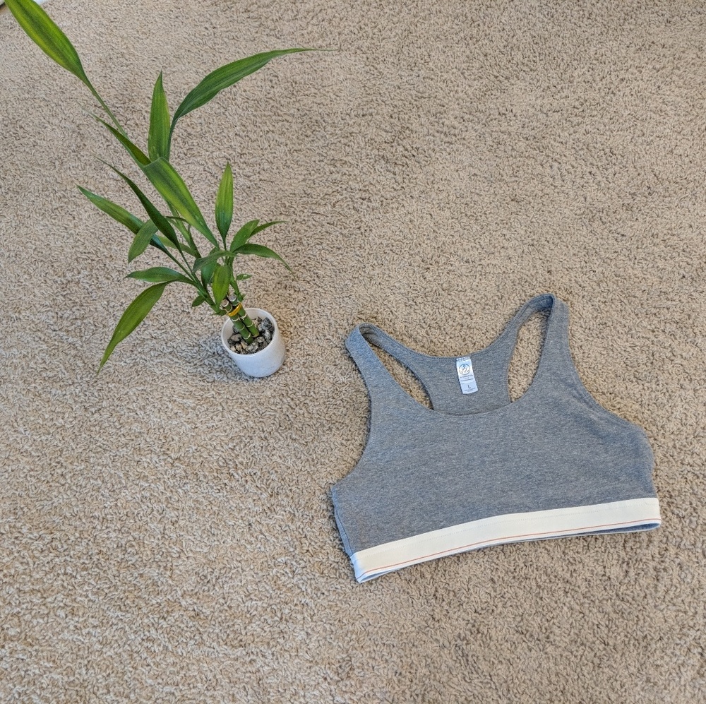 Alternative Apparel contender bra Eco Grey Large